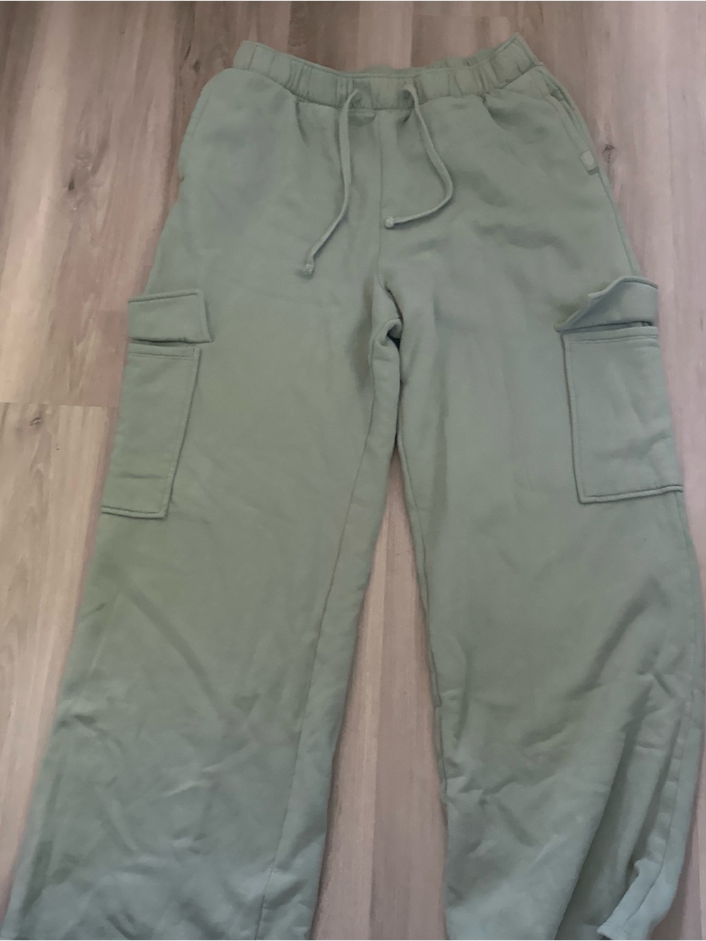 Gilly Hicks Olive Green Straight-Leg Cargo Pants